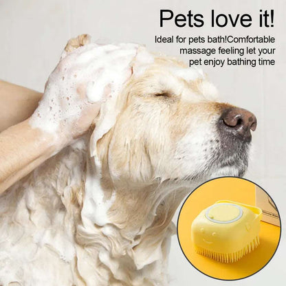 Pet Shower Brush - Silicone Grooming Massager