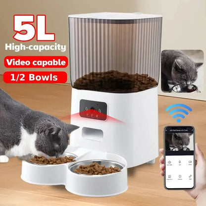 Automatic Feeder Cats WiFi with Camera HD