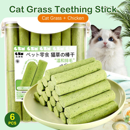 6Pcs/bag Natural Cat Grinding Molars Stick