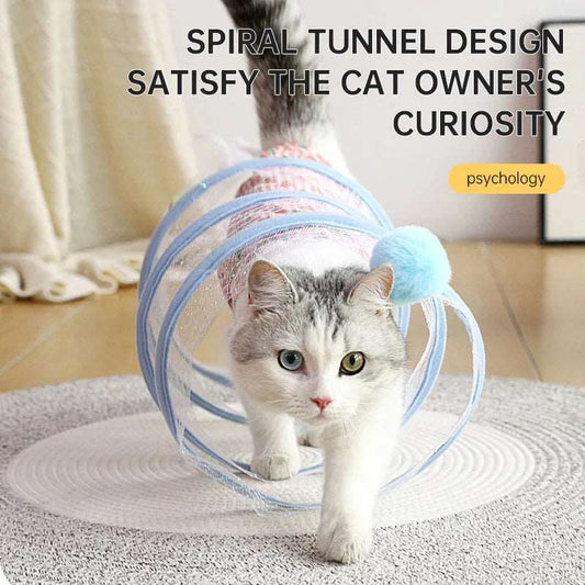 Foldable S-Shaped Cat Tunnel Toy - New Pet Product