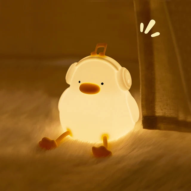 USB Rechargeable Duck Silicone Night Light