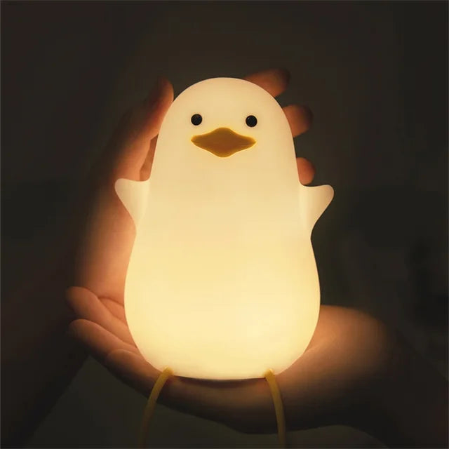 USB Rechargeable Duck Silicone Night Light