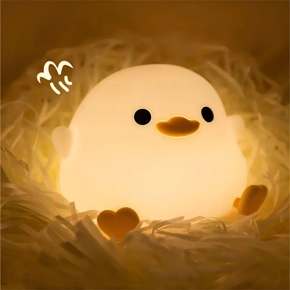 USB Rechargeable Duck Silicone Night Light