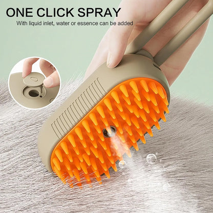 Electric Spray Steam Cat Hair Brush