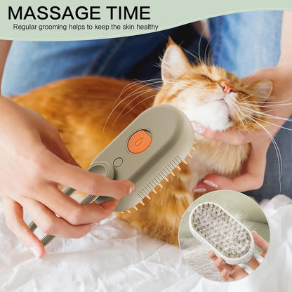 Electric Spray Steam Cat Hair Brush