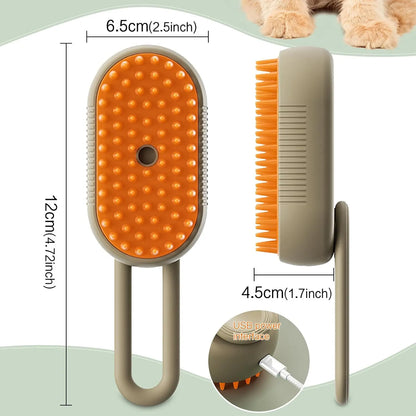 Electric Spray Steam Cat Hair Brush