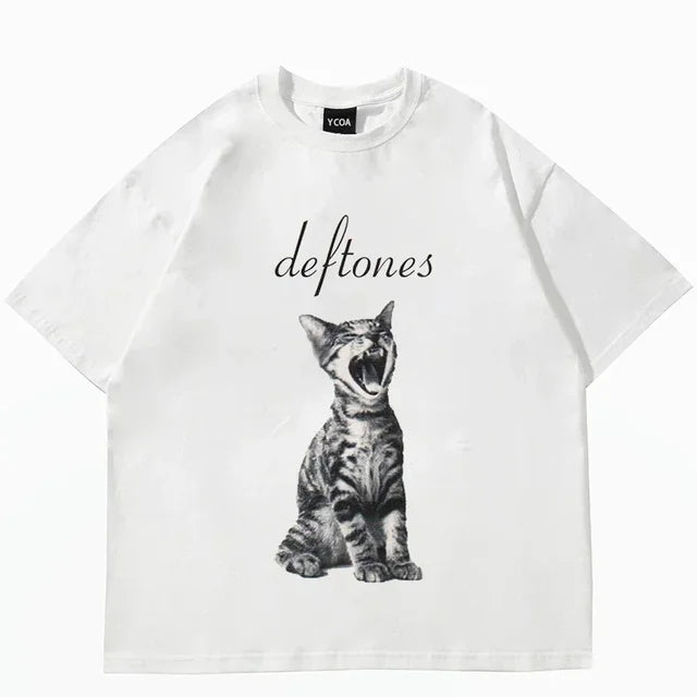 Cute Cat Print T-Shirt