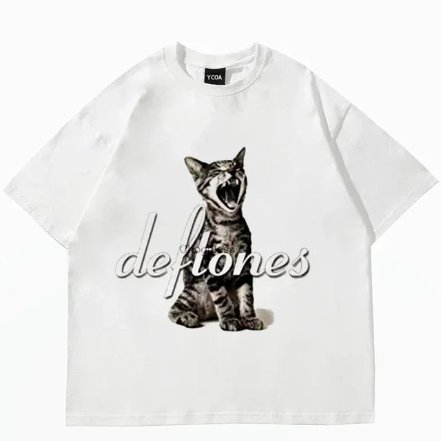 Cute Cat Print T-Shirt